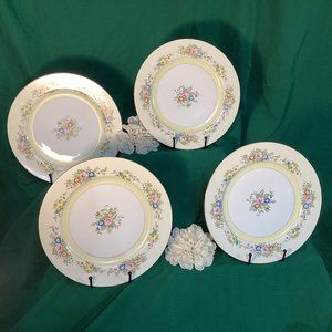 4 Meito Unknown China Set Dinner Plates